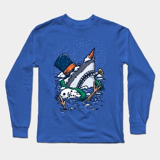 Snowman Obliteration Shark Long Sleeve T-Shirt